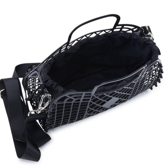 No Boundaries Juniors Jelly Crossbody Handbag with Top Handle - Picture 3 of 4